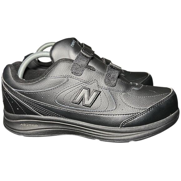 New Balance 577 Black Hook-And-Loop Comfort Shoes Size Men’s 8.5/Women’s 10 main image 5